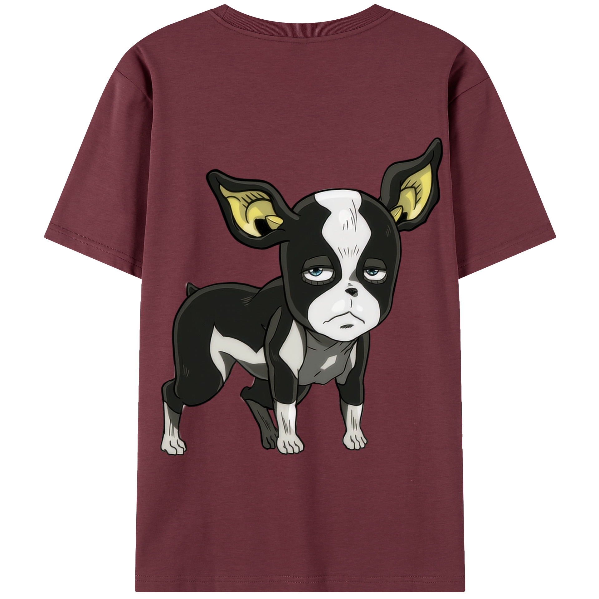 （画像用） ジョジョの奇妙な冒険 イギー JoJo's Bizarre Adventure Iggy 綿100％半袖Tシャツ（背面プリント）